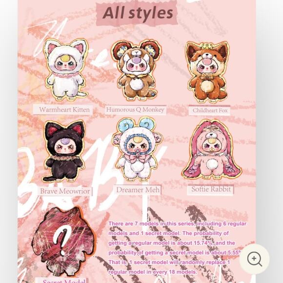 Baby Three 800% AI Plush Toy BLIND Box New - Picture 3 of 3